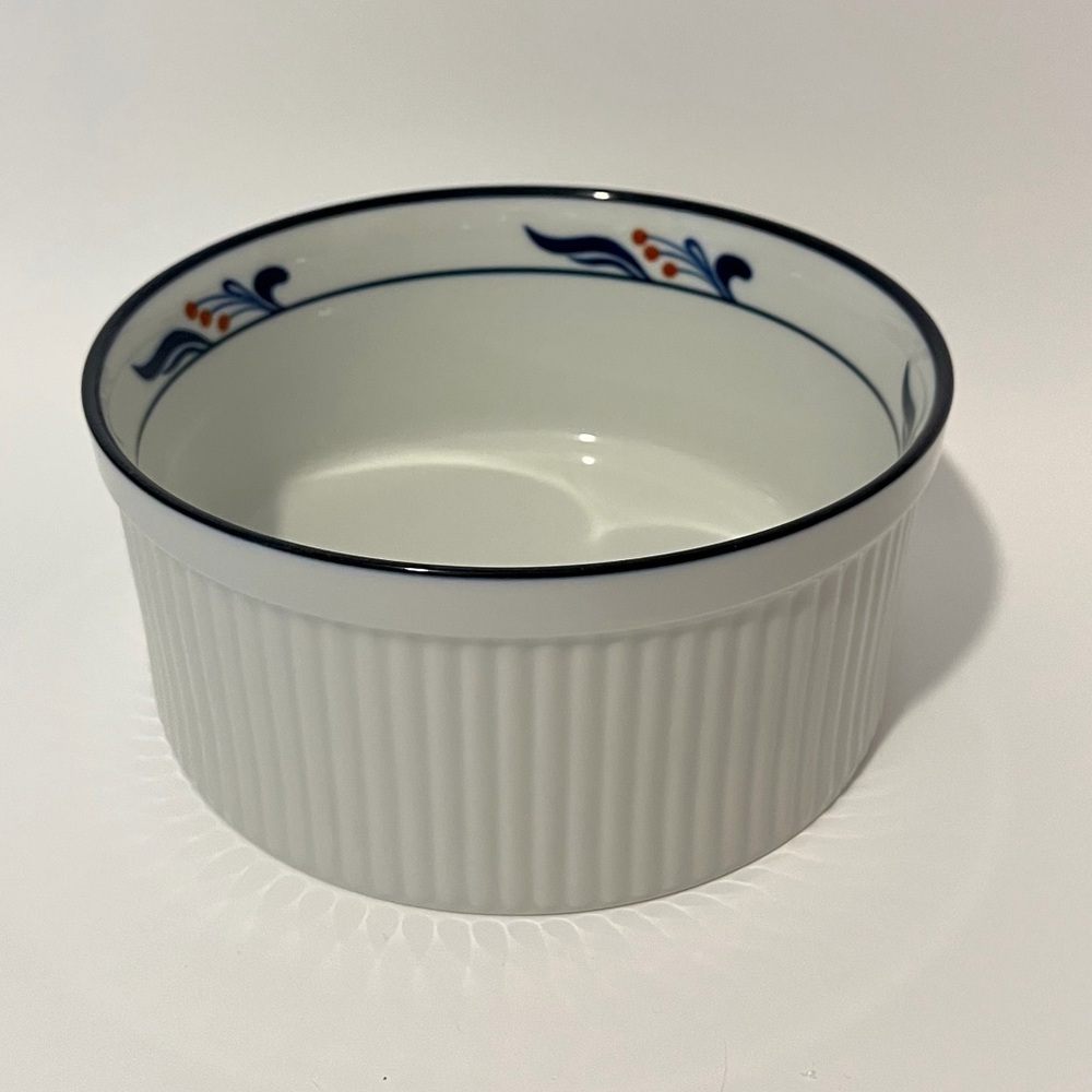 Dansk Bistro Maribo Souffle Dish Medium Ceramic Casserole Japan Vintage 7"